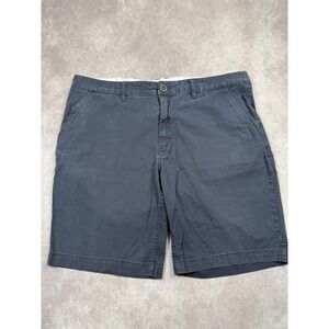 Fox Racing Shorts Mens 40 Navy Blue Chino Walk Shorts Cotton Stretch Casual Golf